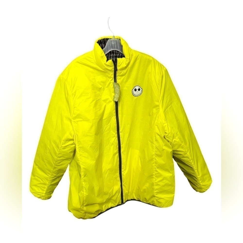 Disney Jack Nightmare Before Christmas Reversible Puffer Jacket Size XL New